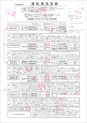 運転適性検査